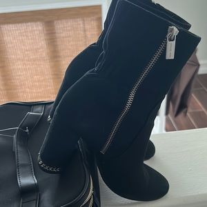 Michael Kors Delores Black Suede Boots